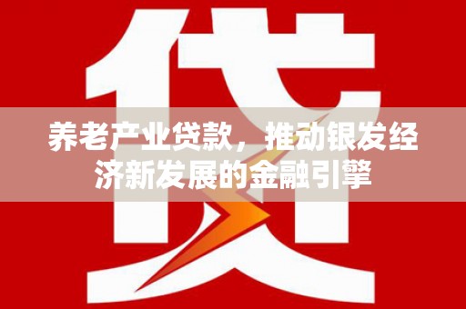 廊坊养老产业贷款，推动银发经济新发展的金融引擎