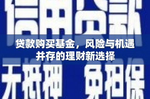 廊坊贷款购买基金，风险与机遇并存的理财新选择